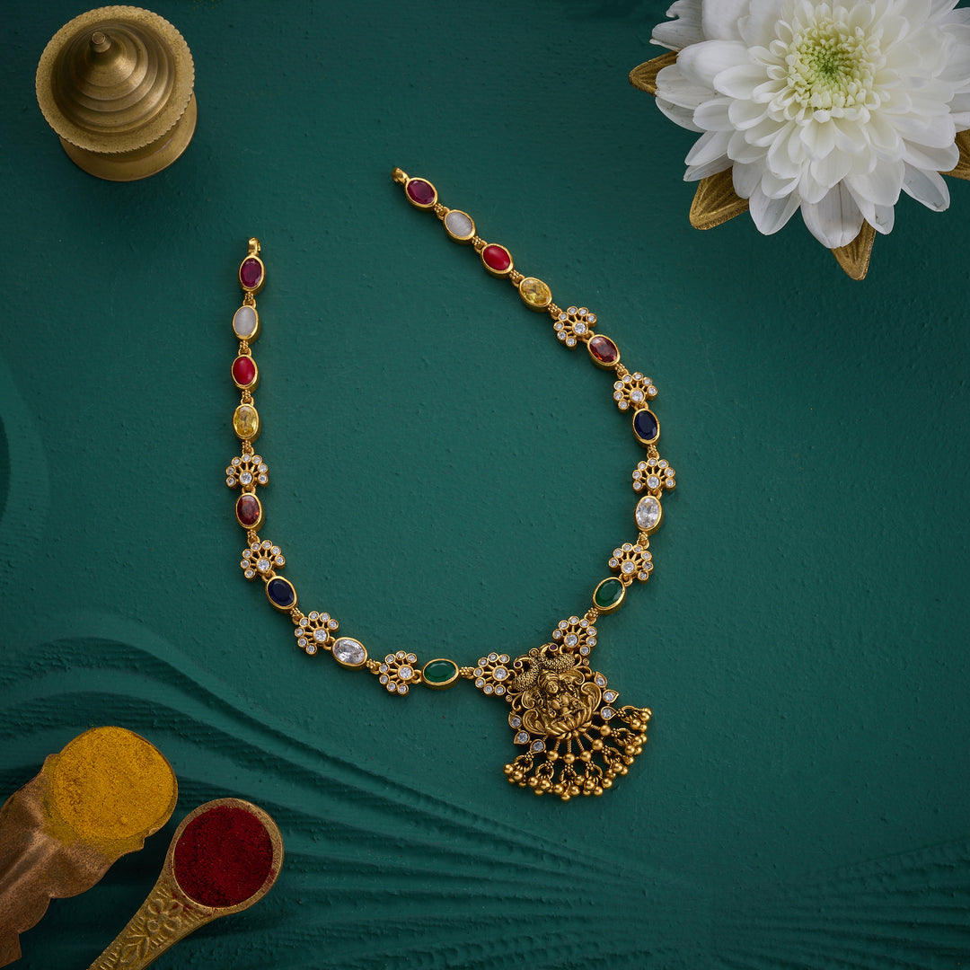 Shree Ruby Rose Short Necklace