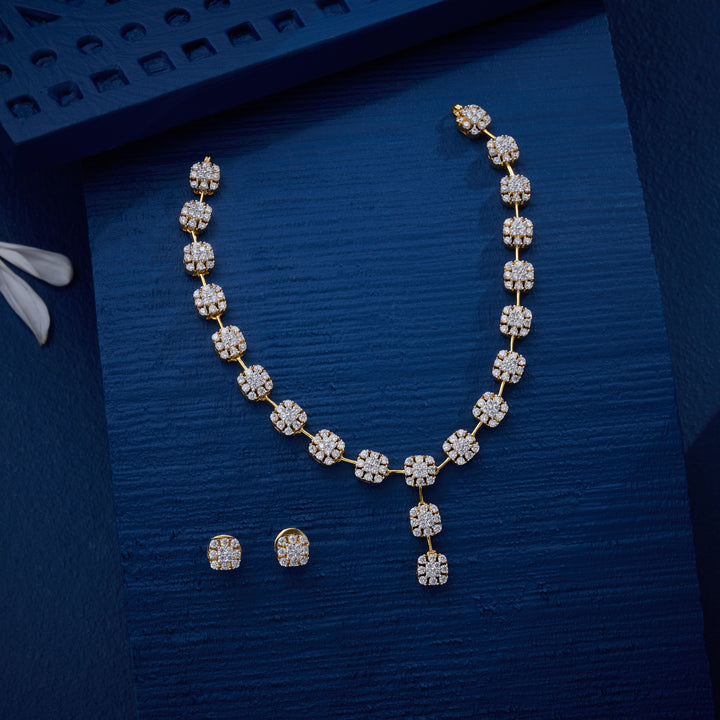 CZ Geometria Necklace Set