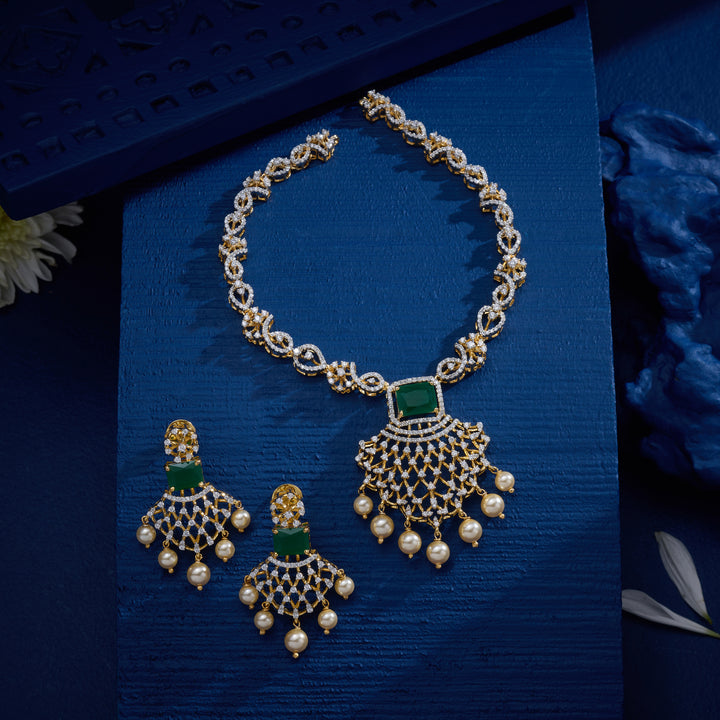 Emerisque CZ Necklace Set