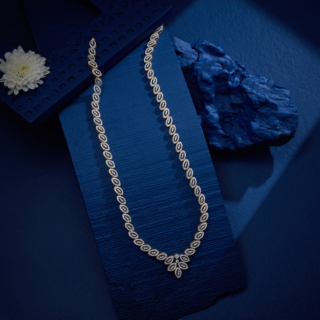 Florencia CZ Long Necklace