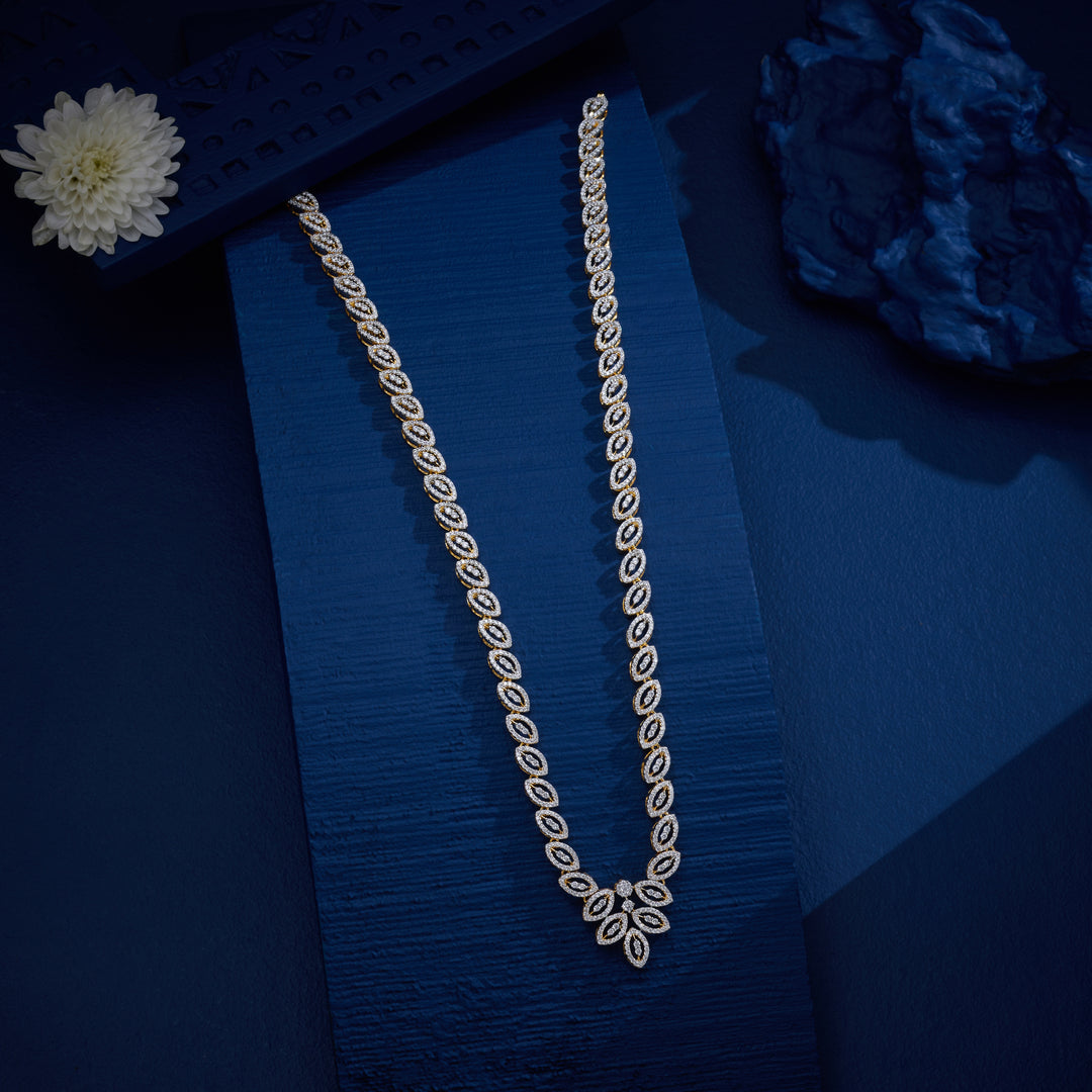 Florencia CZ Long Necklace