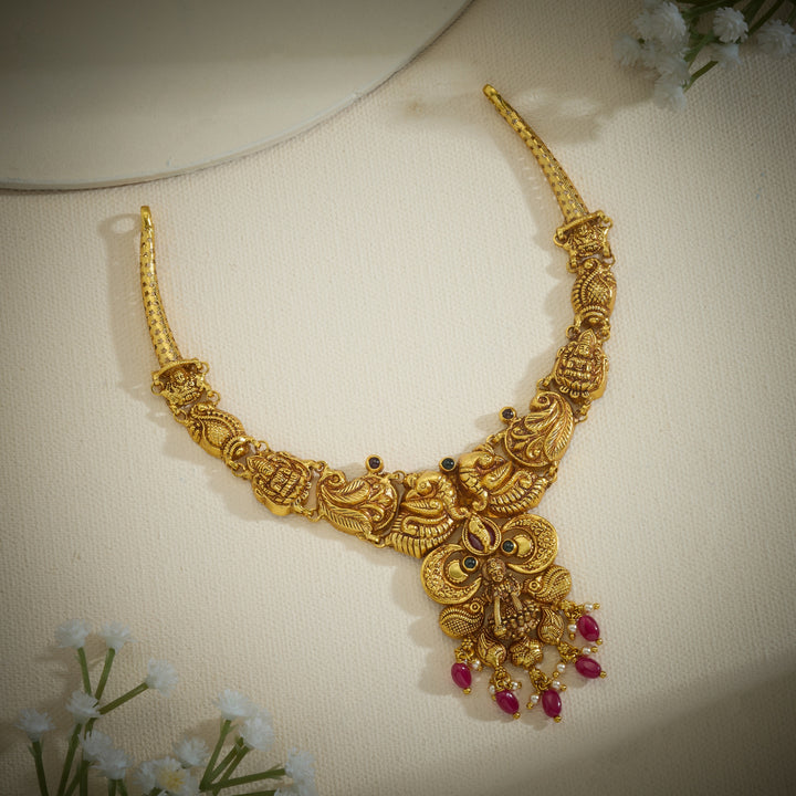 Temple Hemambari Necklace