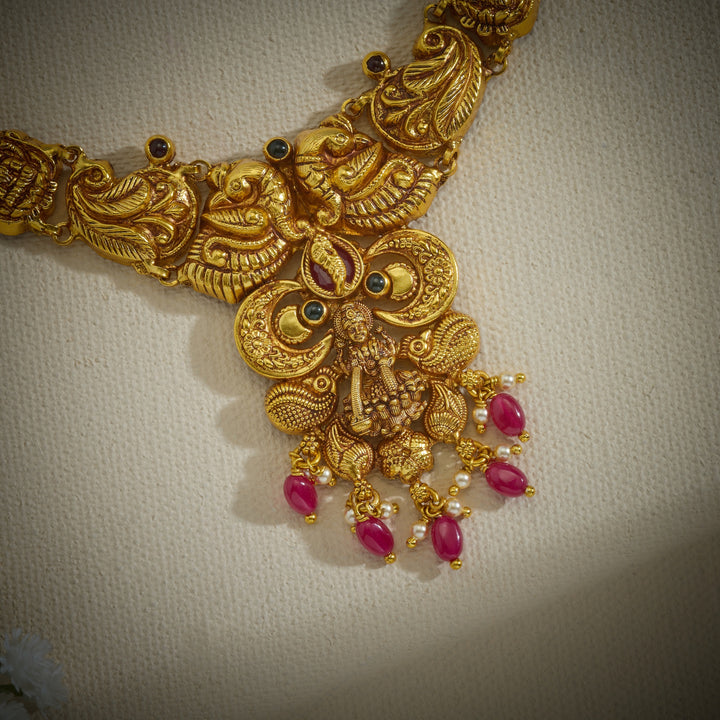 Temple Hemambari Necklace