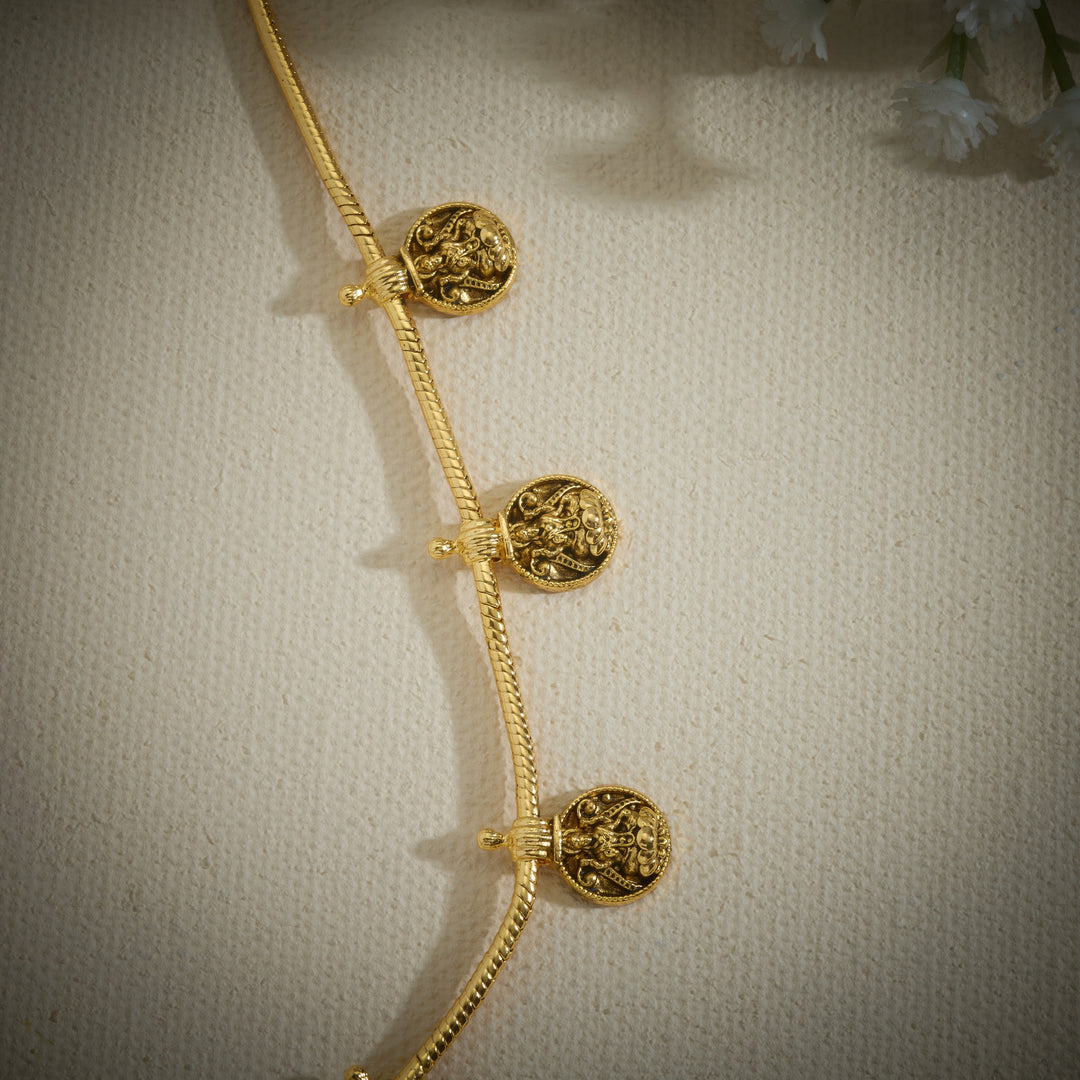 Queen's Lakshmi Temple Necklace Set