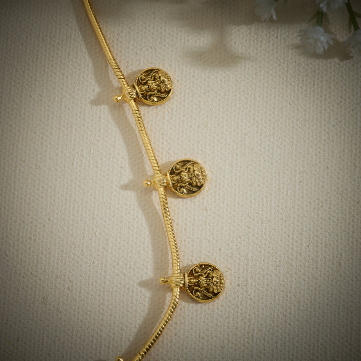 Queen's Lakshmi Temple Necklace Set