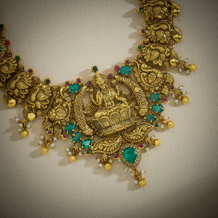 Mayura Lakshmi Temple Necklace