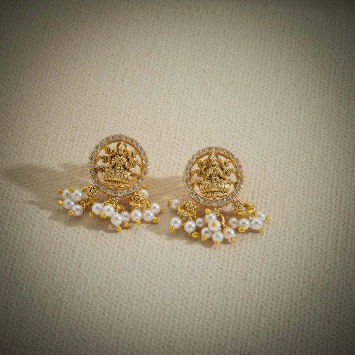 Lakshmi-Moti Temple Necklace Set