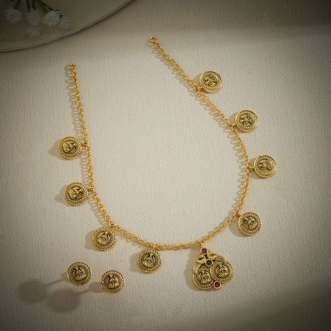 Mayura Shobha Temple Necklace Set