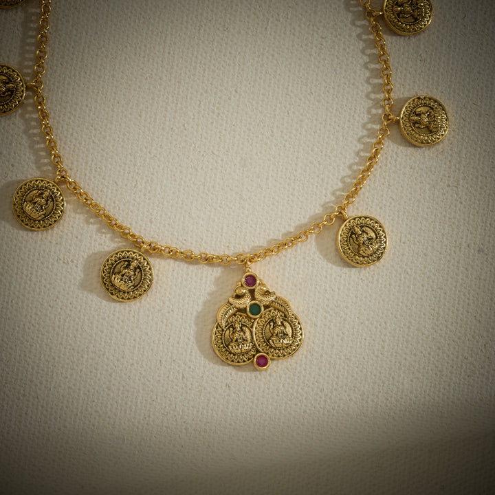 Mayura Shobha Temple Necklace Set