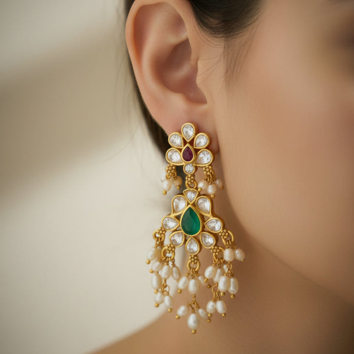 Gutta Pasalu Stone Danglers