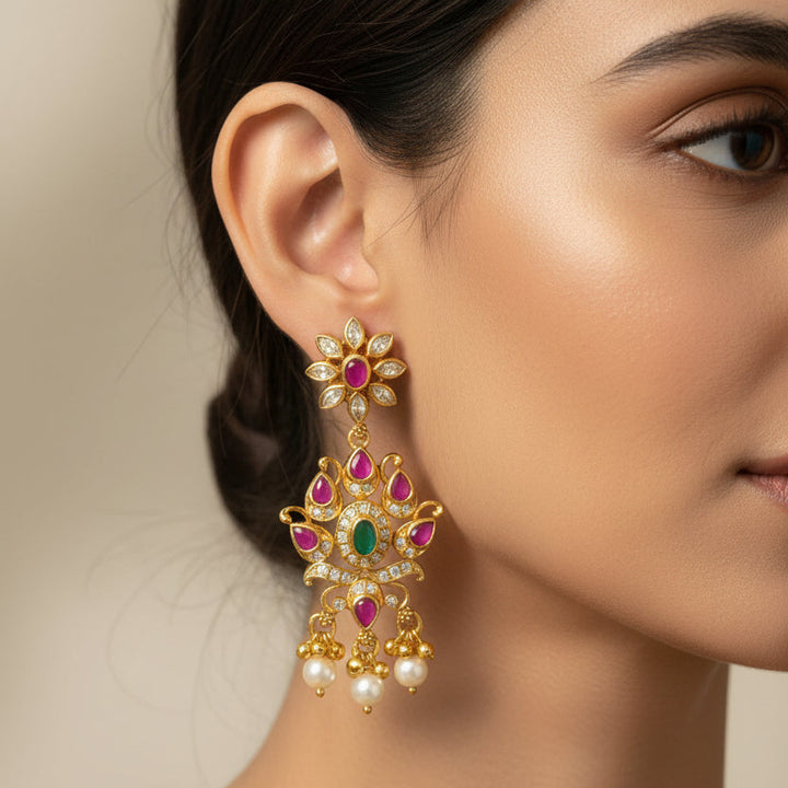 Blooming Manjari Stone Danglers