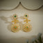 Pushpa Chakra Stone Danglers