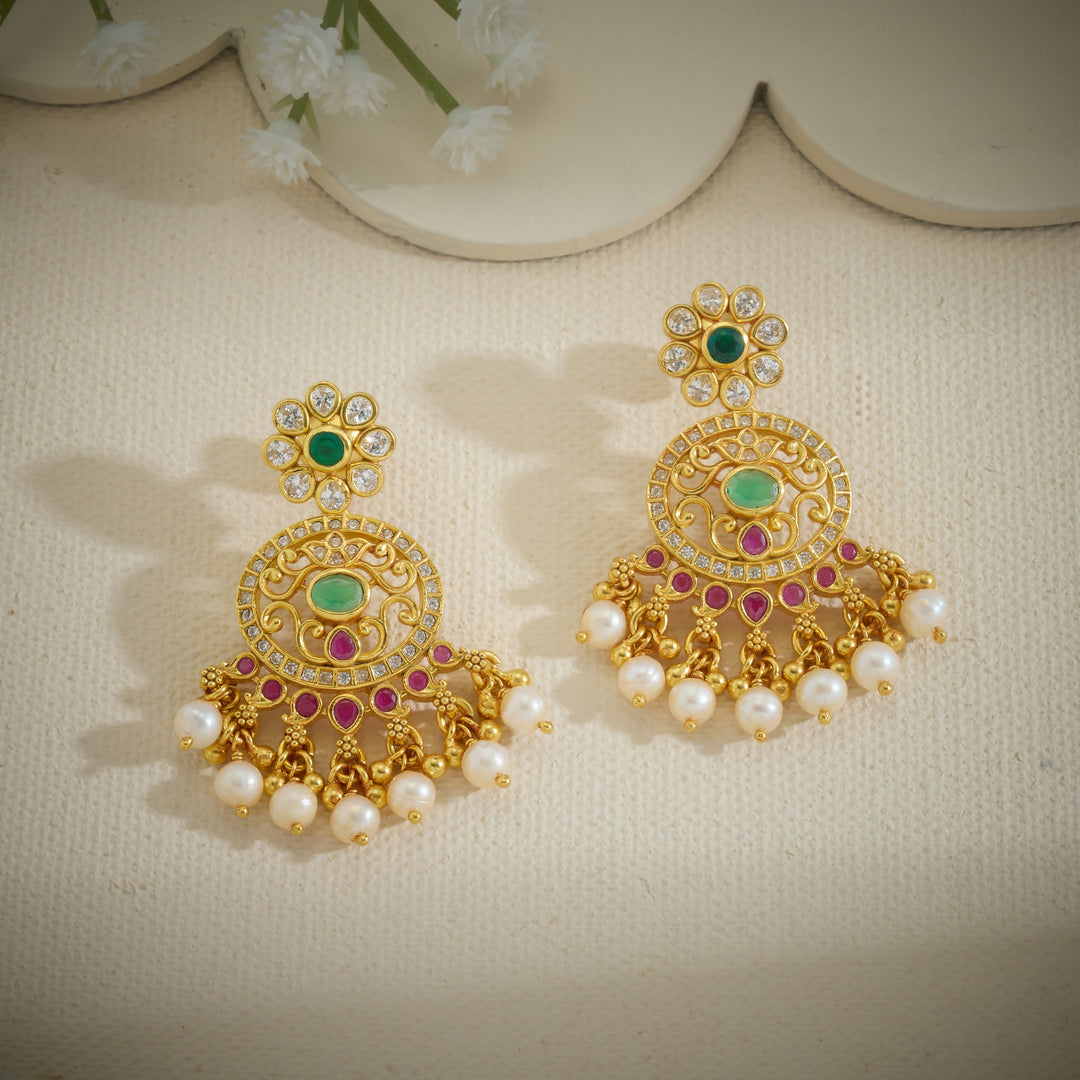 Stone Phoolwari Danglers