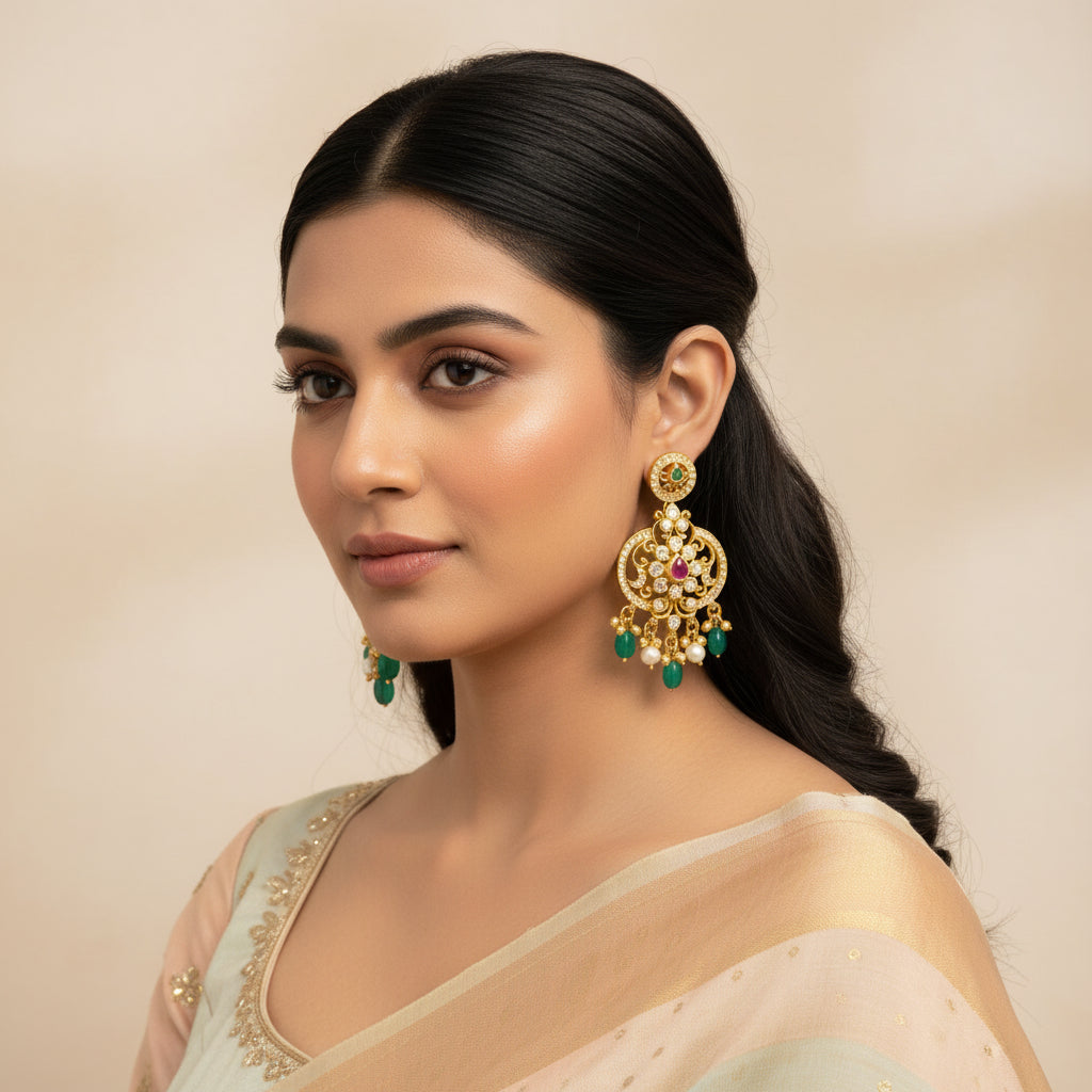 Bloom Pear Stone Danglers
