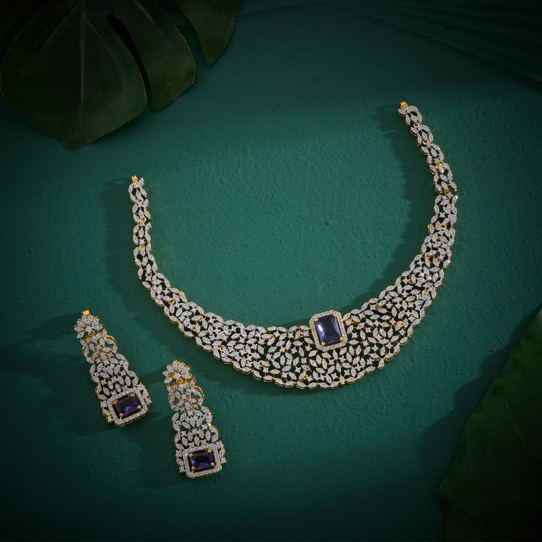 Prism CZ Necklace Set