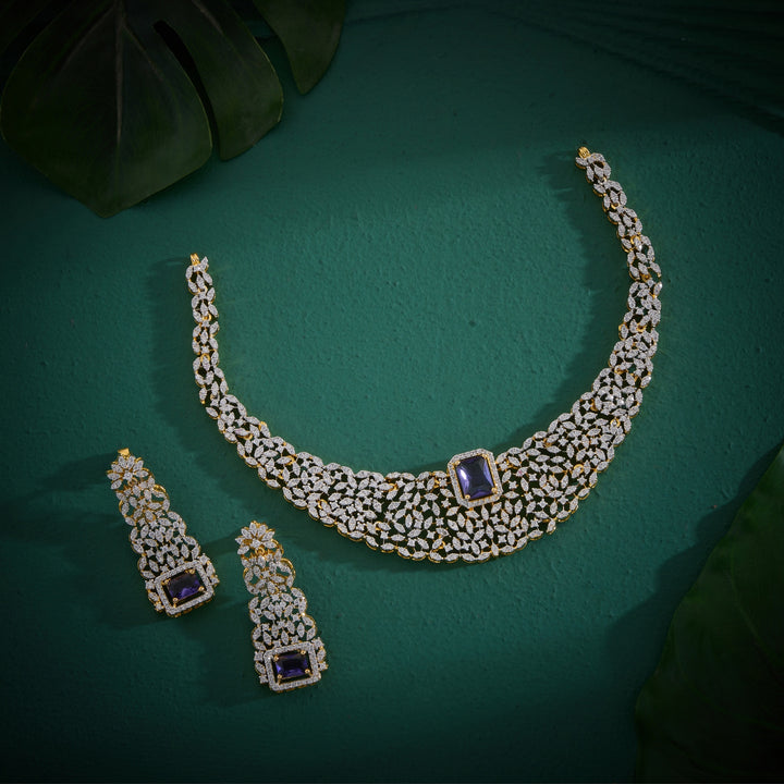 Prism CZ Necklace Set