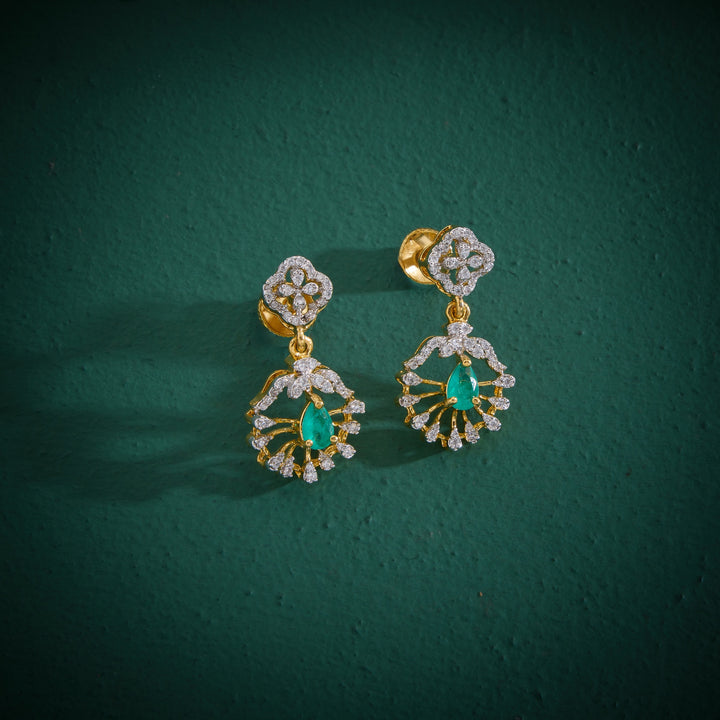 Queen's Green CZ Necklace Set