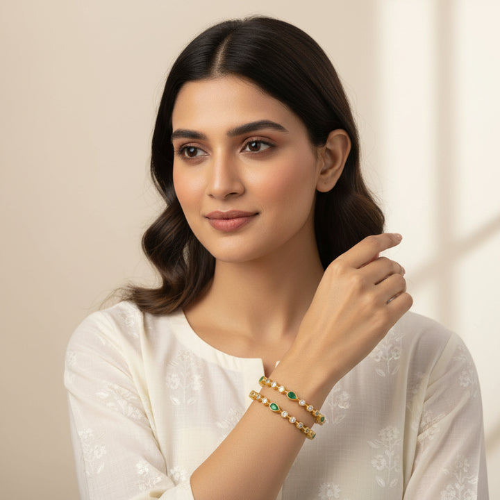 Haritha Kanti Stone Bangles
