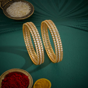Crystal Line Stone Bangles