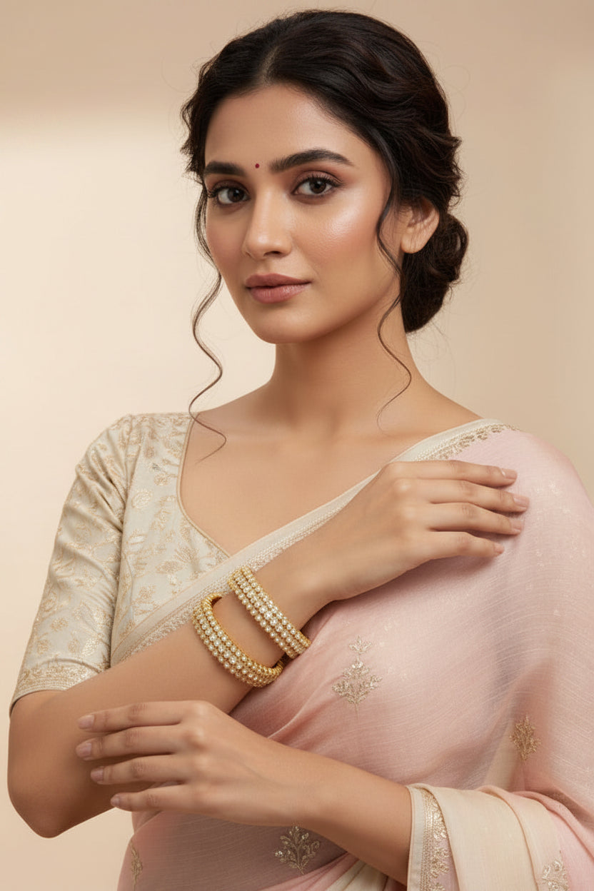 Crystal Line Stone Bangles