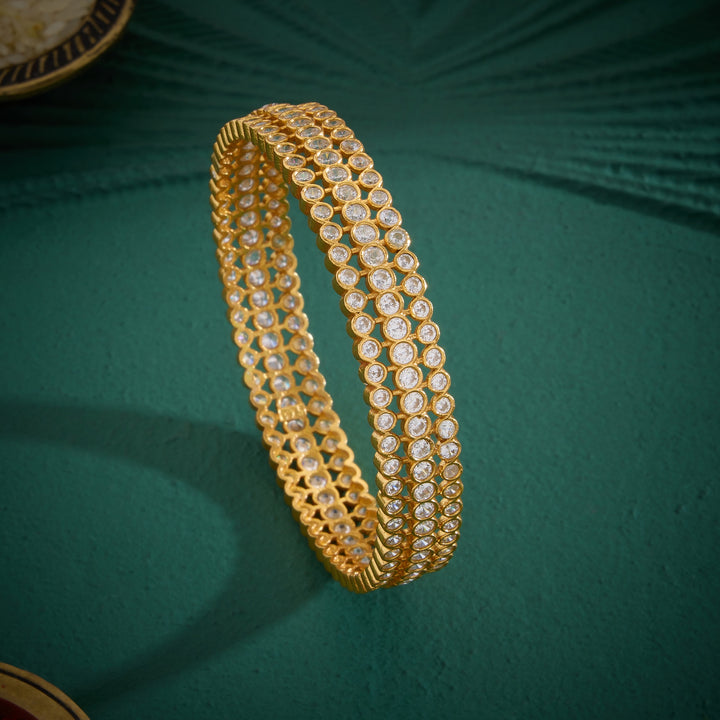 Crystal Line Stone Bangles