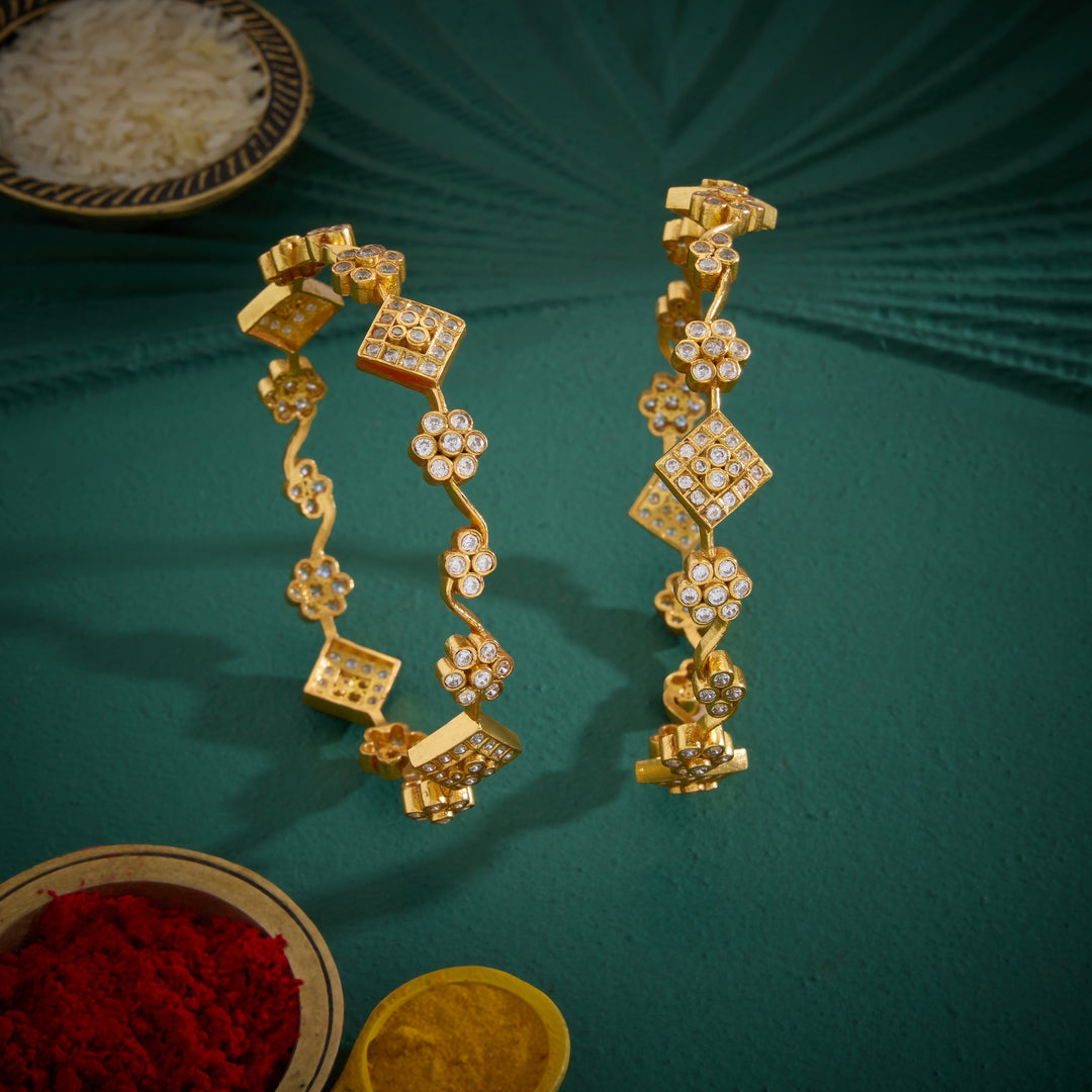 Blossom Grace Stone Bangles