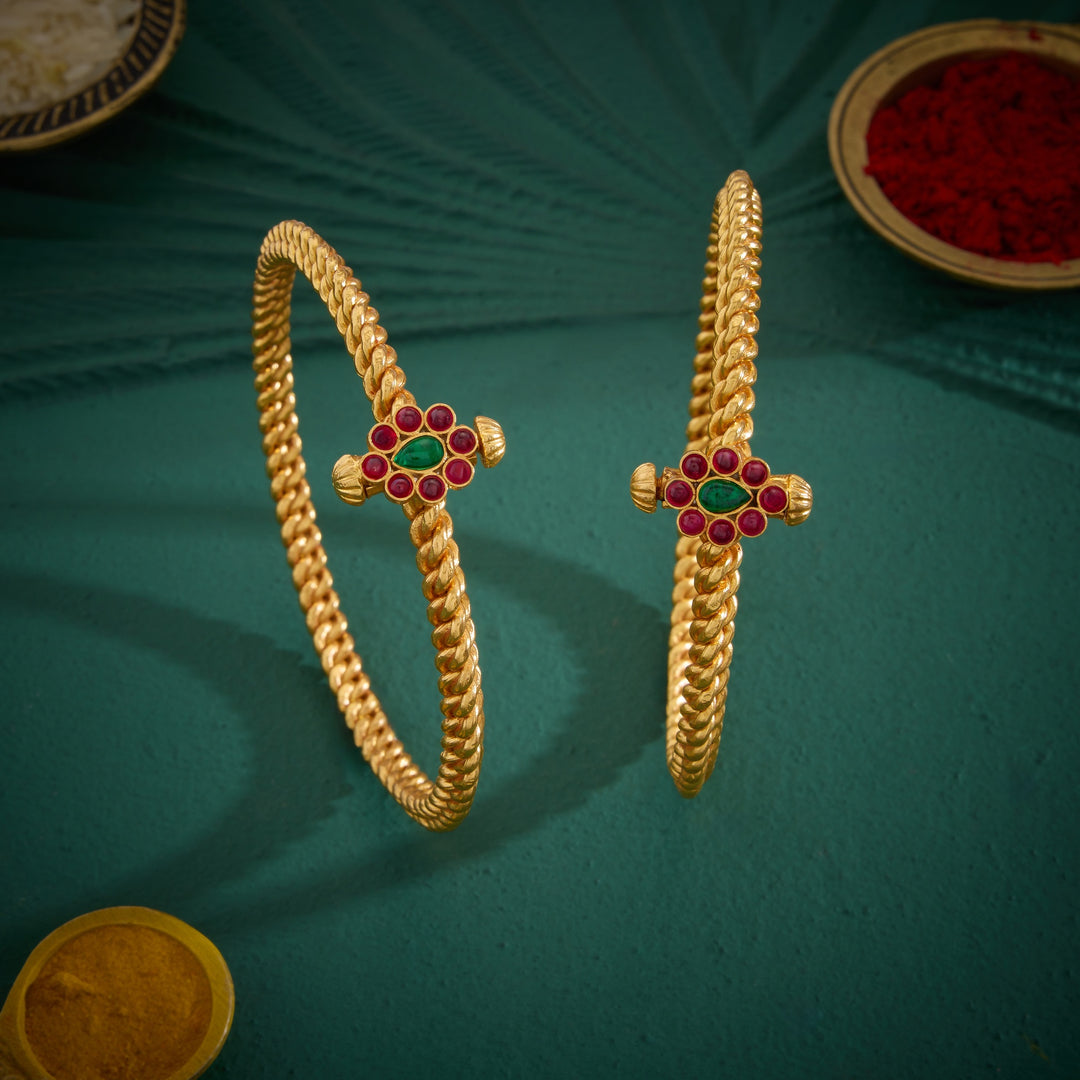 Pear-Phool Antique Bangles