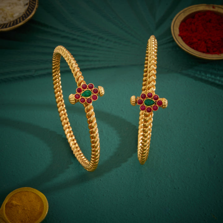 Pear-Phool Antique Bangles
