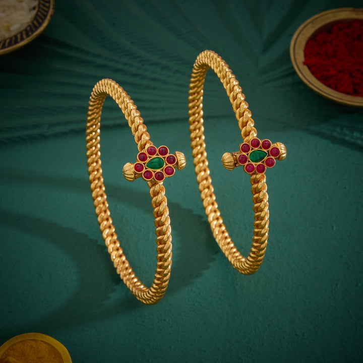 Pear-Phool Antique Bangles