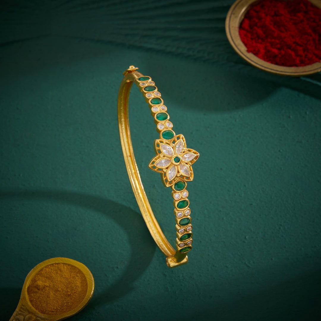 Green-Flora Stone Kada