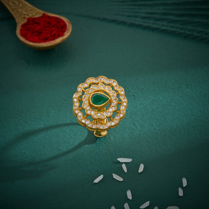Pear-Blossom Stone Ring