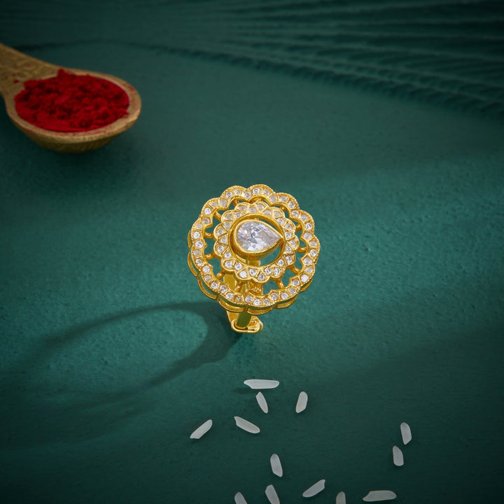 Pear-Blossom Stone Ring
