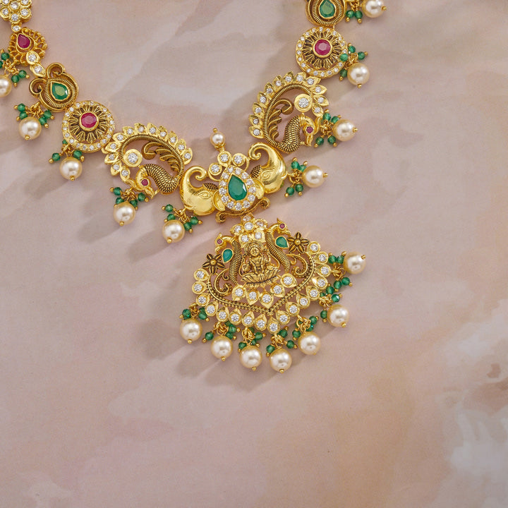 Nitya Lakshmi Temple Necklace Set