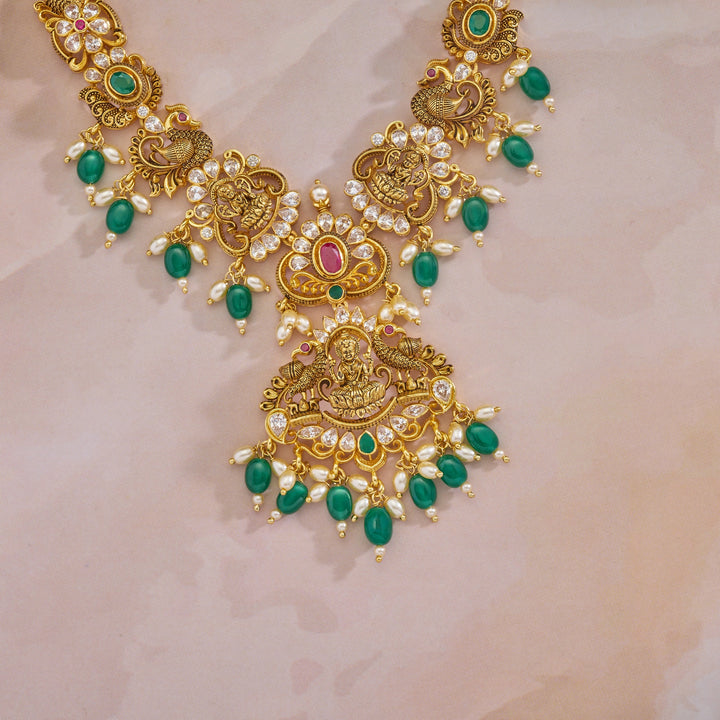 Lakshmi Kirana Temple Necklace Set