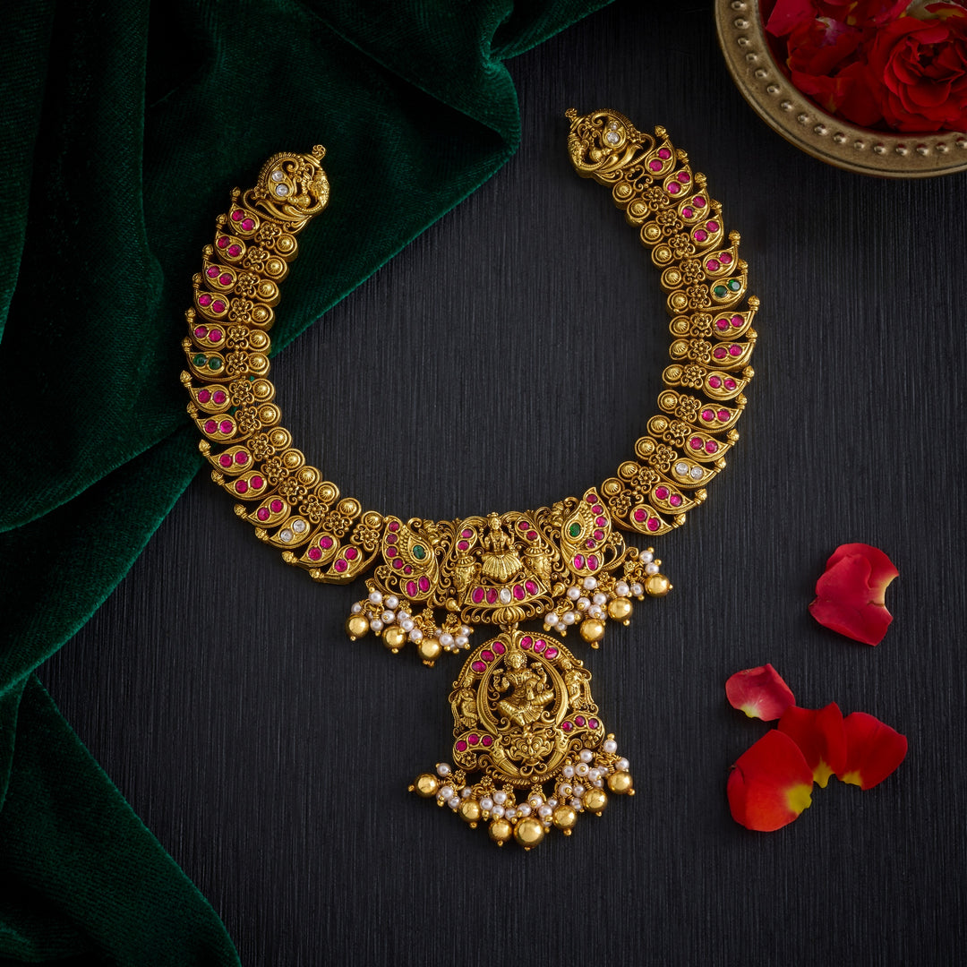 Lakshmi Sampat Temple Necklace