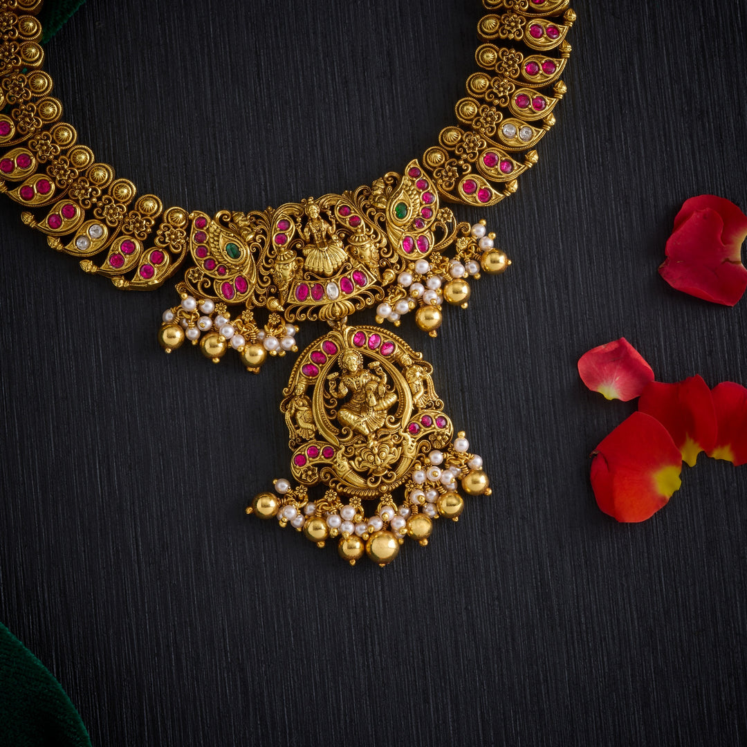 Lakshmi Sampat Temple Necklace