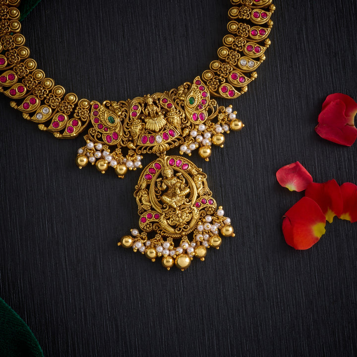 Lakshmi Sampat Temple Necklace
