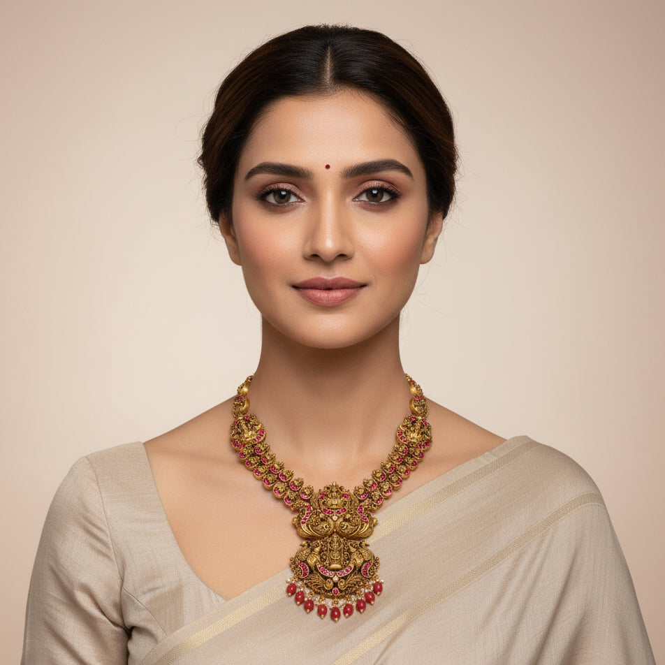 Srinivasa Temple Necklace