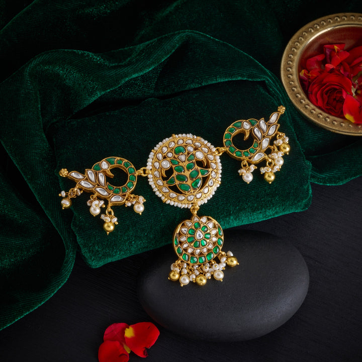 Haritha-Peacock Kundan Pendant