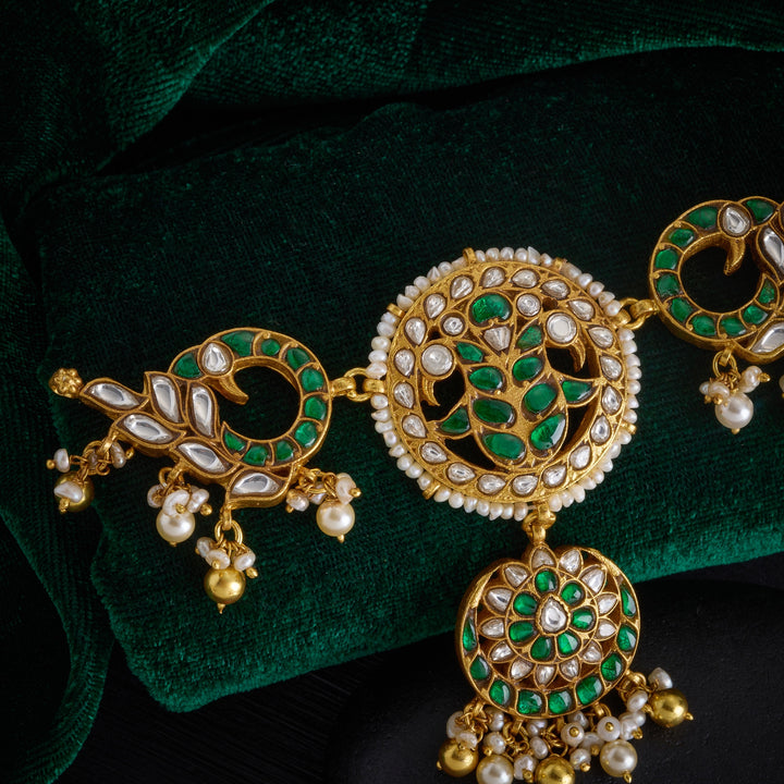 Haritha-Peacock Kundan Pendant
