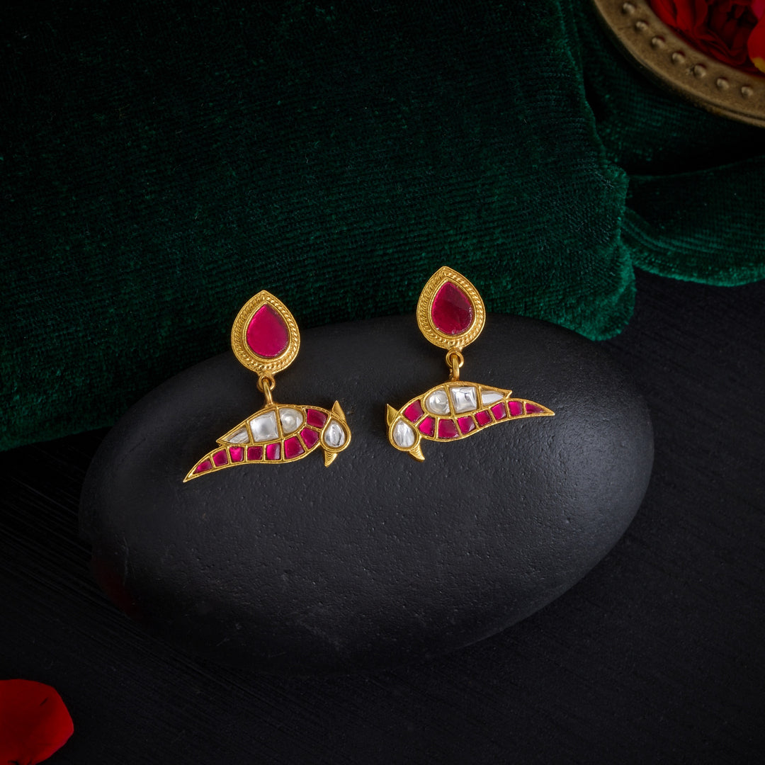 Parrot-Phool Kundan Choker Set
