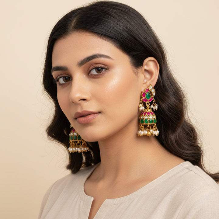 Siri Bloom Kundan Jhumki