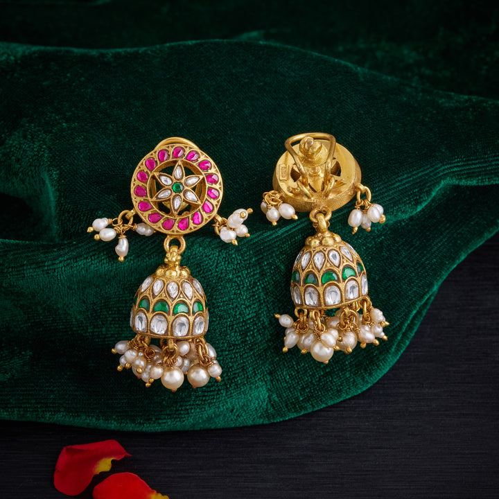 Pushpa-Pearl Kundan Jhumki