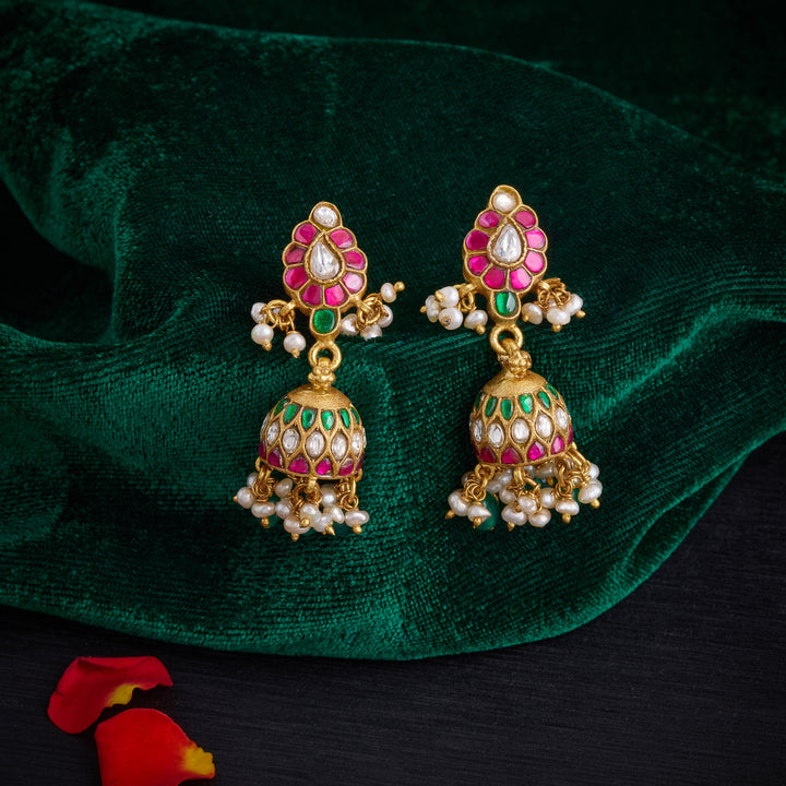 Vasantha Glow Kundan Jhumki