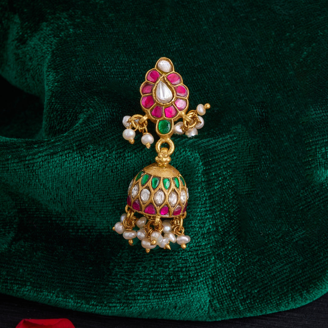 Vasantha Glow Kundan Jhumki