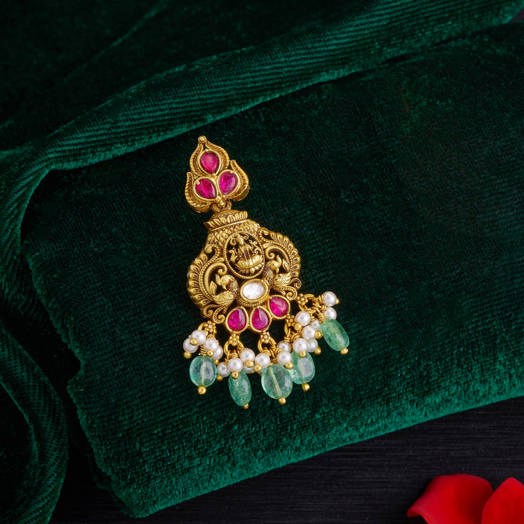 Maharani Mayura Temple Danglers
