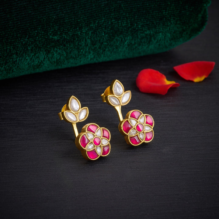 Rosé Spark Kundan Danglers