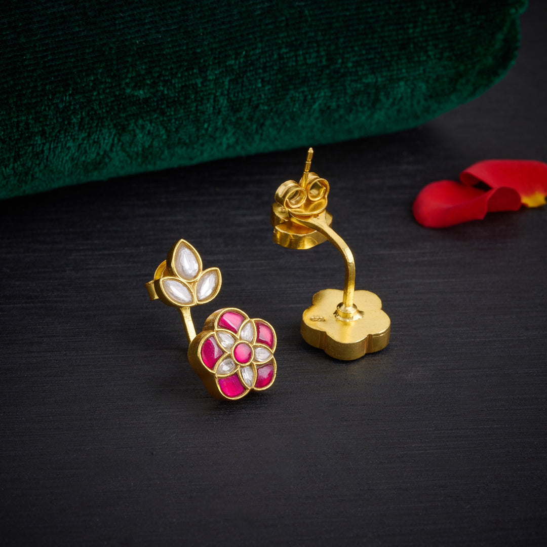 Rosé Spark Kundan Danglers
