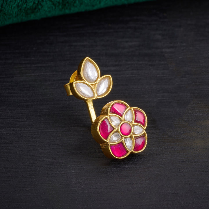 Rosé Spark Kundan Danglers