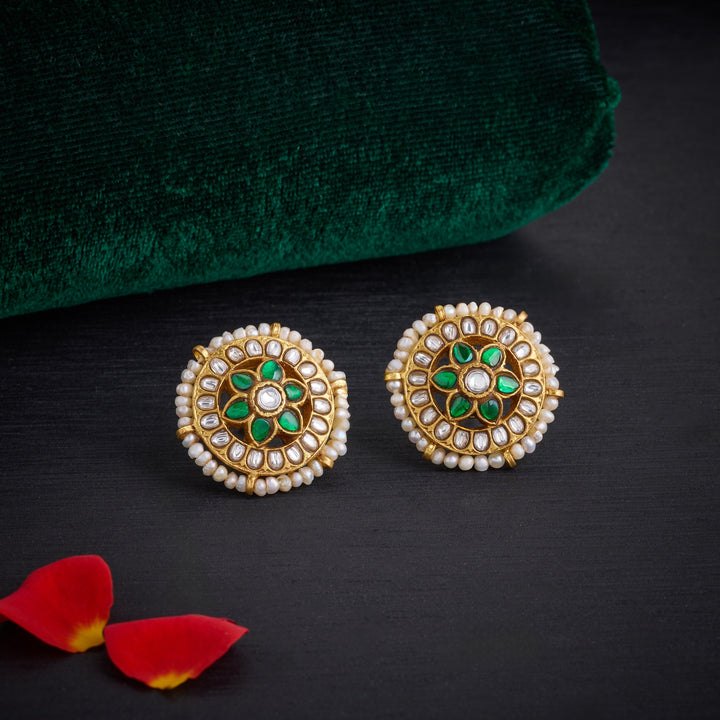 Pushpa Kirana Kundan Studs